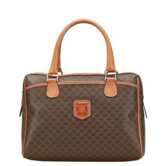 Celine Macadam handbag brown leather - Picture 1 of 8